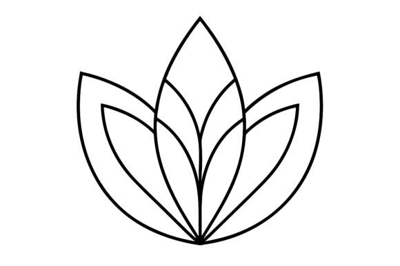 Abstract Leaves Pattern Line Drawing for Modern Design Projects