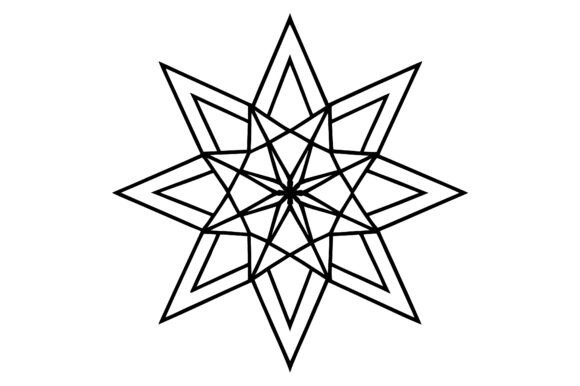 Abstract Star Mandala Circle Minimal Ske: A Versatile Design Asset for Modern Creatives