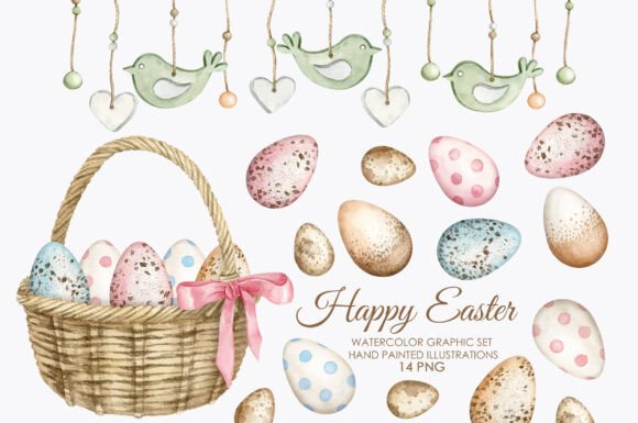 Bringing Spring to Life: The Art and Utility of Watercolor Easter Clipart