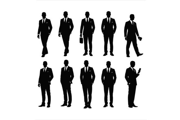Business People in Suits Vector Set: A Practical Resource for Designers and Creators