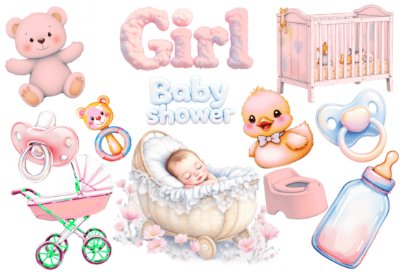 Elevating Celebrations: The Strategic Power of High-Resolution Baby Shower Girl Clipart