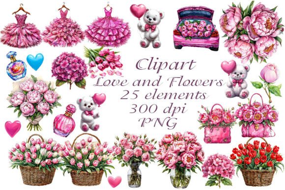 Exploring the Beauty of Love and Flowers Clipart: A Creative Resource for Designers