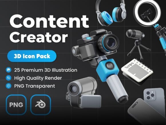 How Content Creator 3D Illustrations Elevates Design Projects Across Mediums
