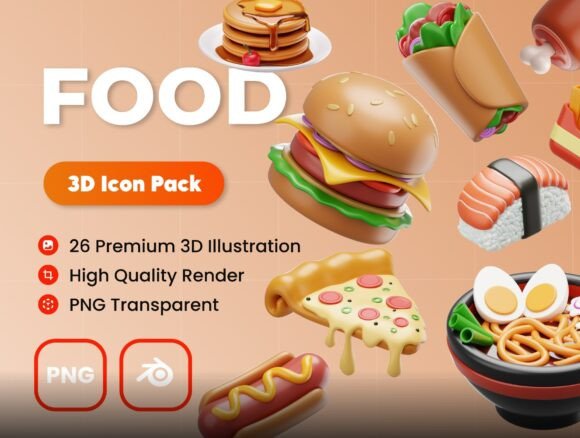 How Food 3D Illustrations Are Transforming Creative and Commercial Design