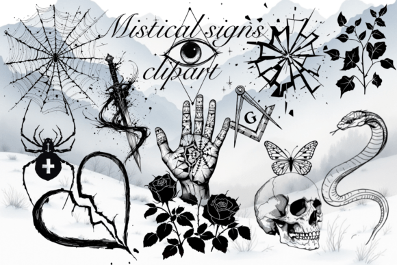 Mystical Signs Clipart for Creative Projects