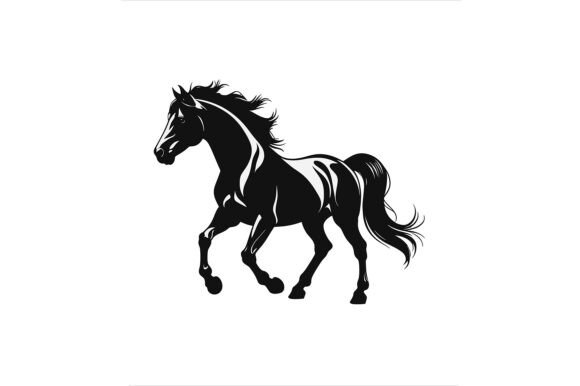 The Power and Versatility of a Horse Running in Vector Format